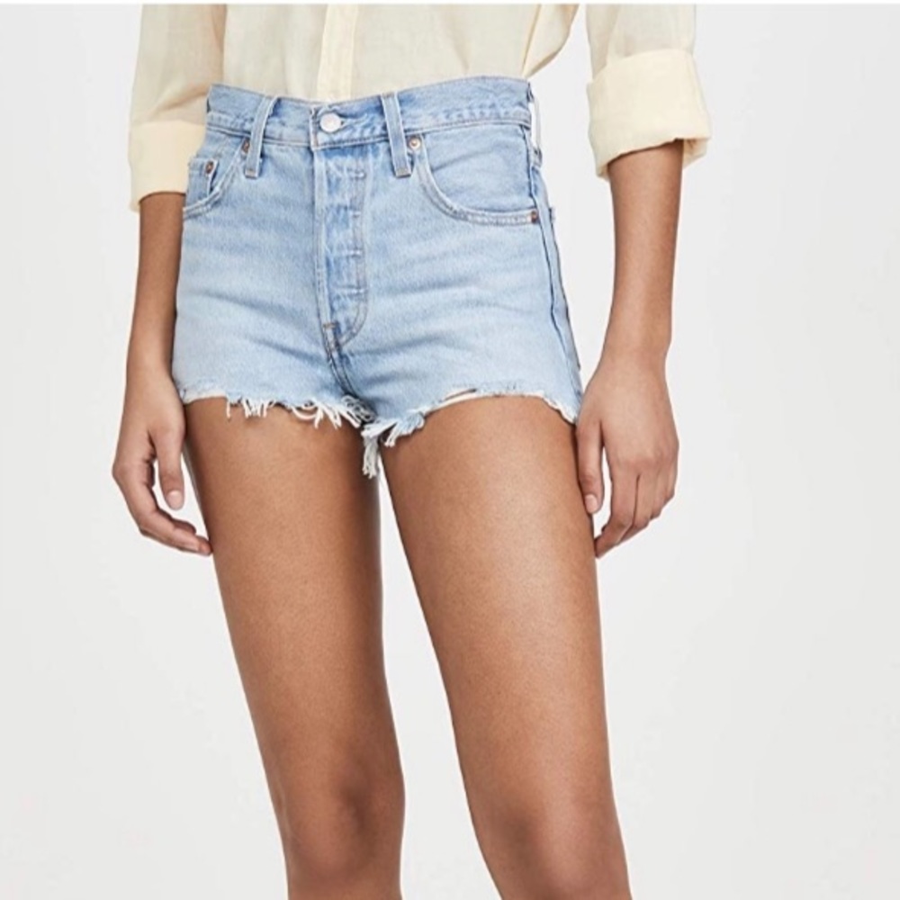 Levi’s premium 501 high rise shorts Luxor heat